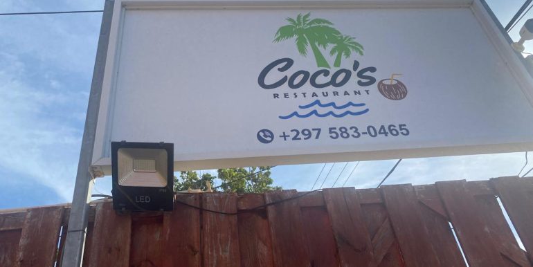 Coco's restaurant sign SeaBreeze Oranjestad